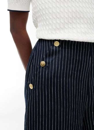 Tommy Hilfiger Lacivert Kadın Pantolon WW0WW510930BI