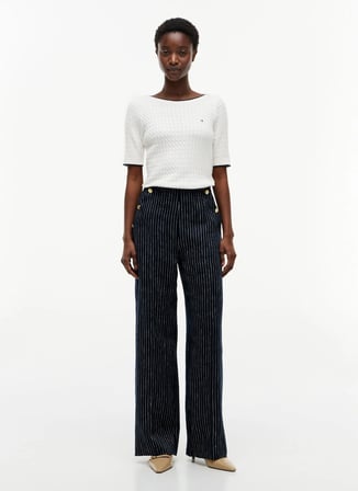 Tommy Hilfiger Lacivert Kadın Pantolon WW0WW510930BI
