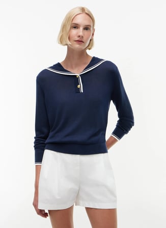 Tommy Hilfiger Lacivert Kadın Triko Kazak WW0WW50092C1G