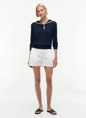 Tommy Hilfiger Lacivert Kadın Triko Kazak WW0WW50092C1G