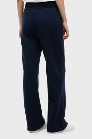 Tommy Hilfiger Pamuklu Regular Fit Düz Paça Pantolon Kadın PANTOLON WW0WW51097 C1G LACİVERT