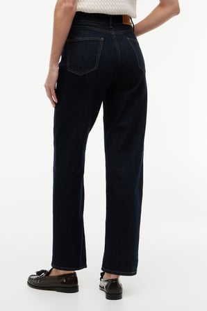 TAPERED RINSE HW ANKLE Kadın Mavi Denim Pantolon - WW0WW50966