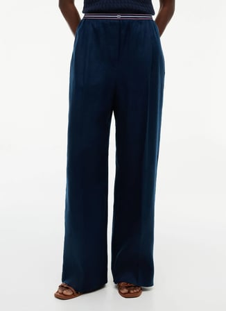 Tommy Hilfiger Lacivert Kadın Pantolon WW0WW50123C1G