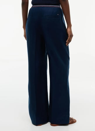 Tommy Hilfiger Lacivert Kadın Pantolon WW0WW50123C1G