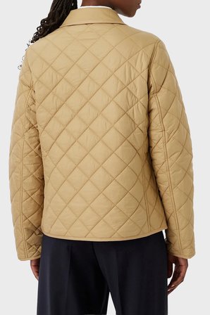 Tommy Hilfiger Slim Fit Uzun Kollu Cepli Çıtçıtlı Kapitone Ceket Kadın MONT WW0WW50936 AEH CAMEL