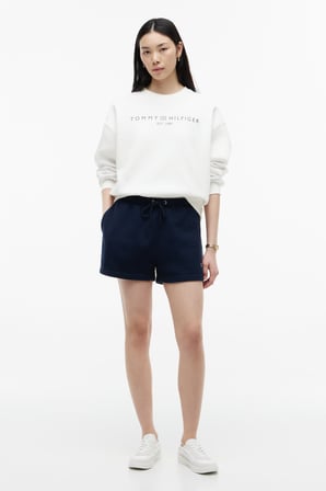 VARSITY CREST SWEATSHORT Kadın Mavi Şort - WW0WW51096