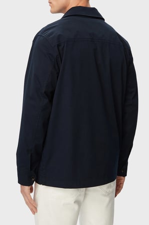 Tommy Hilfiger Logolu Pamuklu Regular Fit Göğüs Cepli Ceket Erkek CEKET MW0MW43471 DW5 LACİVERT