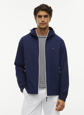 Tommy Hilfiger Lacivert Erkek Ceket MW0MW43437DCC_TECH HOODED JACKET