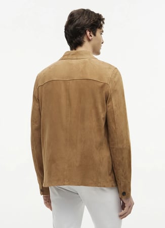 Tommy Hilfiger Kahverengi Erkek Ceket MW0MW442960HD_SUEDE CHORE JACKET