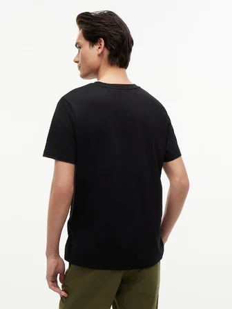 SCRIPT FLAG REGULAR TEE Erkek Siyah T-Shirt - MW0MW43226