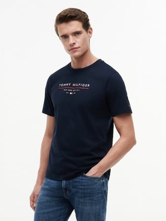 BRAND LOVE NEW RWB REG TEE Erkek Mavi T-Shirt - MW0MW44359