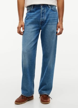 Tommy Hilfiger Mavi Erkek Loose Fit Denim Pantolon MW0MW434881BE_LOOSE GRAND GUS INDI
