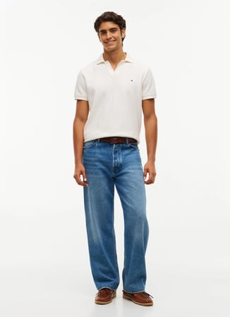 Tommy Hilfiger Mavi Erkek Loose Fit Denim Pantolon MW0MW434881BE_LOOSE GRAND GUS INDI