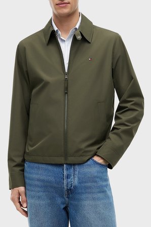 Tommy Hilfiger Regular Fit Klasik Yaka Su İtici Mont Erkek MONT MW0MW40582 RBN KOYU HAKİ