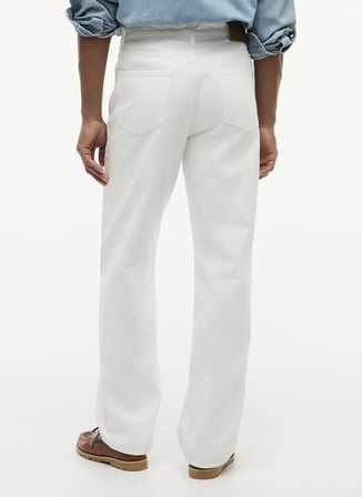 Tommy Hilfiger Beyaz Erkek Denim Pantolon MW0MW43485YBR_RELAXED RIVER GMD