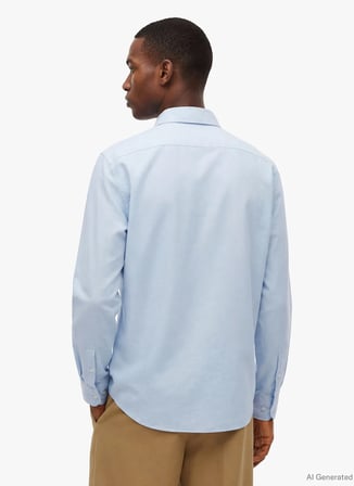 Tommy Hilfiger Mavi Erkek Gömlek MW0MW42936C14_CL OXFORD SOLID SHIR