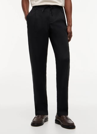 Tommy Hilfiger Siyah Erkek Pantolon MW0MW39702BDS_HARLEM 3/4 EL TECH T