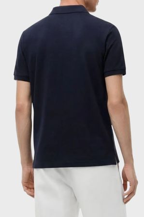 Tommy Hilfiger Pamuk Karışımlı Regular Fit Yarım Fermuarlı Polo Yaka T Shirt Erkek POLO YAKA T SHİRT MW0MW43282 DW5 LACİVERT