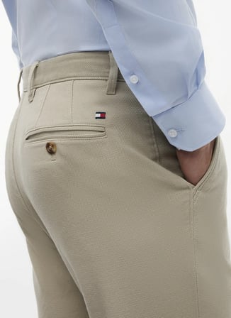 Tommy Hilfiger Bej Erkek Pantolon MW0MW43151AEG_DENTON OPEN STRUCTUR