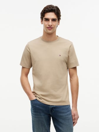 ESS SEASONAL REG FIT SOLID TEE Erkek Bej T-Shirt - MW0MW39995
