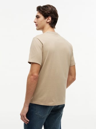 ESS SEASONAL REG FIT SOLID TEE Erkek Bej T-Shirt - MW0MW39995