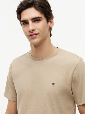 ESS SEASONAL REG FIT SOLID TEE Erkek Bej T-Shirt - MW0MW39995