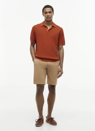 Tommy Hilfiger Kırmızı Erkek Kazak MW0MW43246S0F_GMD STRUCTURE SS POL