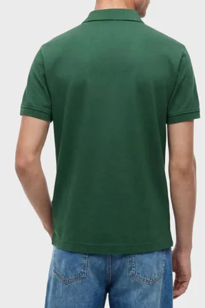 Tommy Hilfiger Pamuk Karışımlı Regular Fit Yarım Fermuarlı Polo Yaka T Shirt Erkek POLO YAKA T SHİRT MW0MW43282 L2N YEŞİL