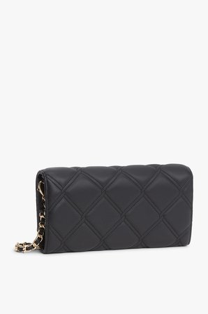 TH FEMININE WALLET ON CHAIN Kadın Siyah Cüzdan - AW0AW18795