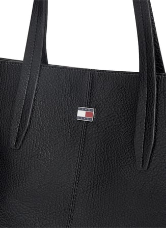 Tommy Hilfiger Siyah Kadın Tote Çanta TJW SLOUCHY CITY TOTE