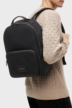 Tommy Hilfiger Ayarlanabilir Askılı Sırt Çantası Erkek SIRT ÇANTASI AM0AM14438 BDS SİYAH