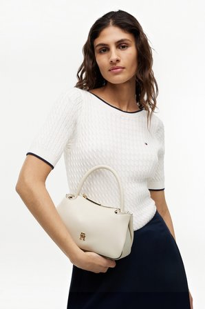 TH LOGOTAPE MINI SATCHEL Kadın Bej Çanta - AW0AW18743