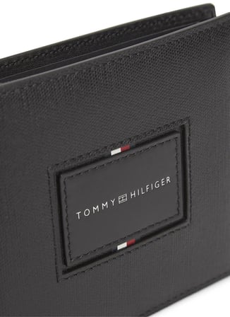 Tommy Hilfiger Siyah Erkek Cüzdan TH FOUNDATION CC AND COIN