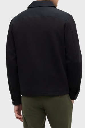 Tommy Hilfiger Pamuklu Klasik Yaka Çıtçıtlı Ceket Erkek CEKET MW0MW43215 BDS SİYAH