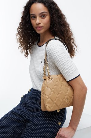 TH FEMININE MINI TOTE Kadın Yeşil Çanta - AW0AW18716