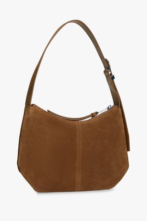 TJW SLOUCHY SUEDE SHOULDER BAG Kadın Kahverengi Çanta - AW0AW18859