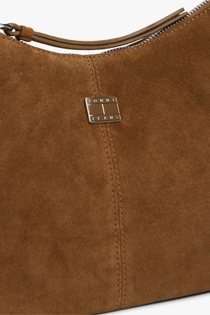 TJW SLOUCHY SUEDE SHOULDER BAG Kadın Kahverengi Çanta - AW0AW18859
