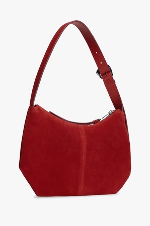 TJW SLOUCHY SUEDE SHOULDER BAG Kadın Kırmızı Çanta - AW0AW18859