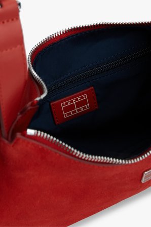 TJW SLOUCHY SUEDE SHOULDER BAG Kadın Kırmızı Çanta - AW0AW18859