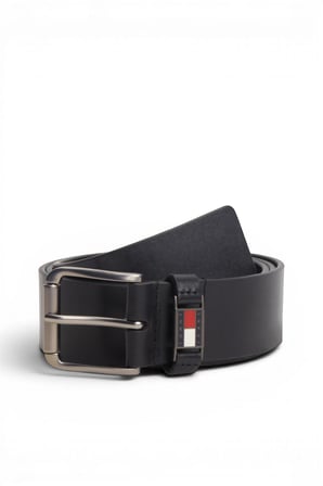 TJM TOMMY ROLLER BUCKLE 4.0 Erkek Siyah Kemer - AM0AM14460