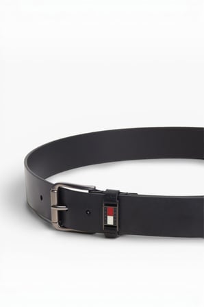 TJM TOMMY ROLLER BUCKLE 4.0 Erkek Siyah Kemer - AM0AM14460