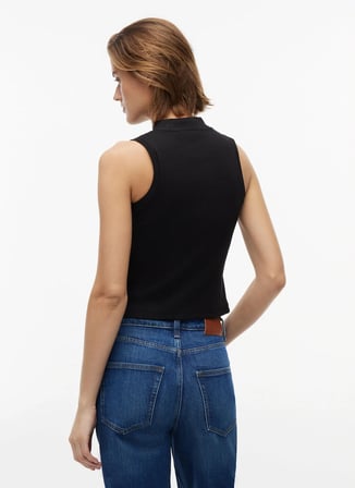 Tommy Jeans Siyah Kadın Nakışlı T-Shirt DW0DW23478BDS