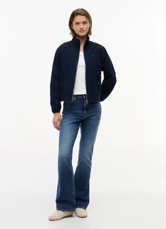 Tommy Jeans Lacivert Kadın Zip Ceket DW0DW205260G1
