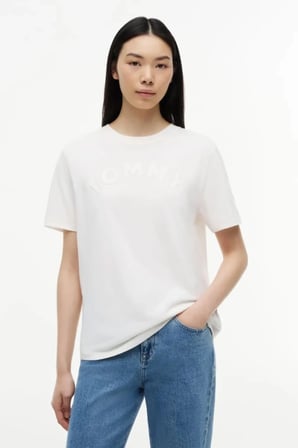 Tommy Jeans Kadın Tişört-DW0DW22813