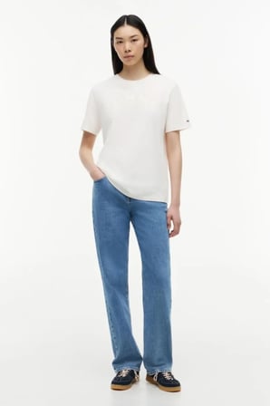 Tommy Jeans Kadın Tişört-DW0DW22813