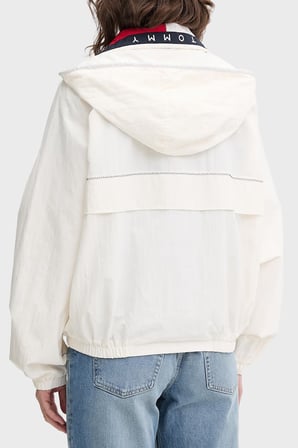 Tommy Jeans Kapüşonlu Yaka Fermuarlı Mont Kadın MONT DW0DW22915 YBH BEYAZ
