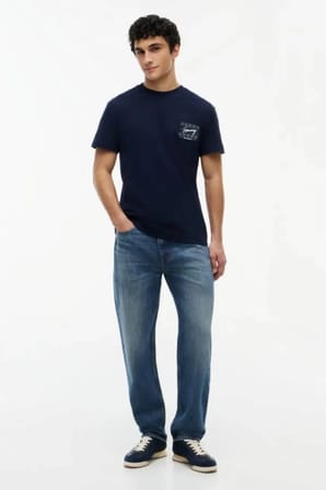 Tommy Jeans Erkek Tişört-DM0DM23177