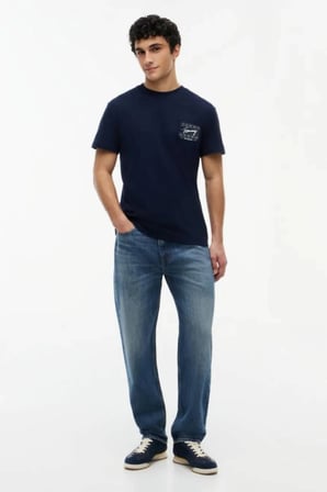 Tommy Jeans Erkek Tişört-DM0DM23177