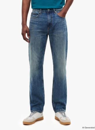 Tommy Jeans Lacivert Erkek Straight Denim Pantolon DM0DM233581BK RYAN SLIM STR CJ6034