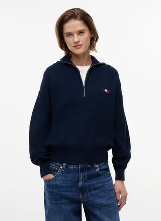 Tommy Jeans Mavi Kadın Kazak DW0DW22928C1G